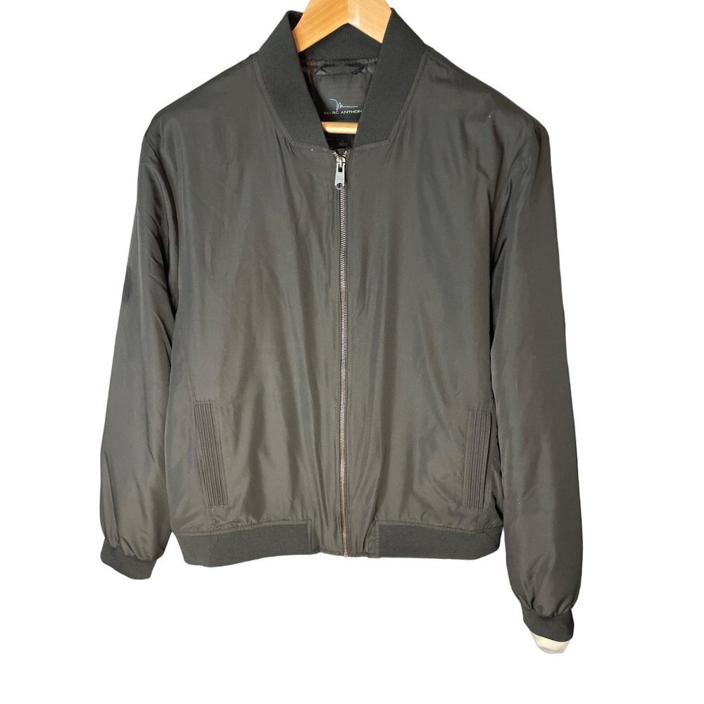 Marc Anthony Dark Green Full Zip Lightweight Bomber Jacket Sz L